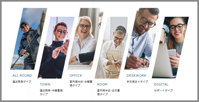 セイコー ヴィジオ・ネオ 遠近・中近・近々・サポートレンズの６設計
