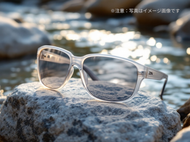 ペイル25のレンズを入れたサングラスのイメージ写真