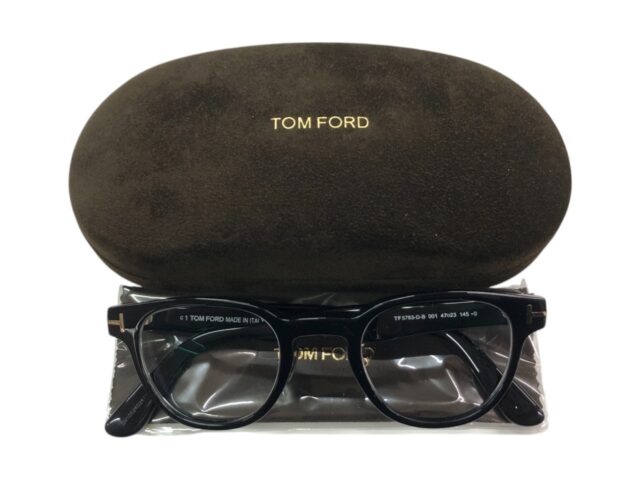 トムフォードTOMFORD TF5783-D-Bで遠近両用メガネ完成！専用の純正メガネケース付き