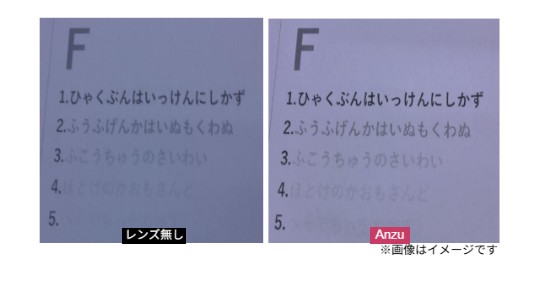濃淡がはっきり！文字も読みやすくなる効果が期待できる