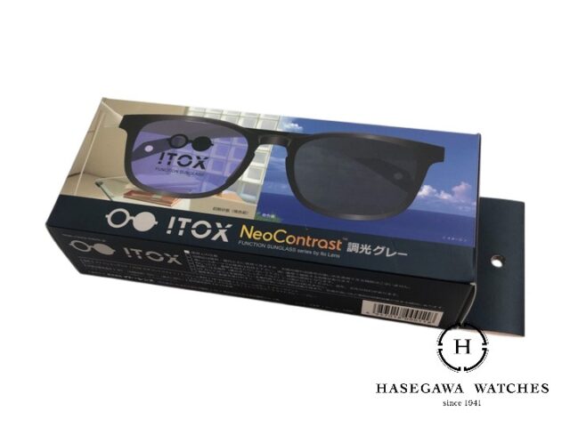 ITOXイトックス ネオコントラスト調光グレー 機能性サングラス ボックス表