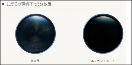 耐熱性能搭載。亀裂（クラック）が入りにくいレンズ