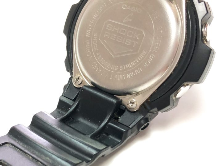 松江市でG-SHOCK AW-591-2AJFの新品バネ棒取り付け後