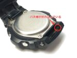 松江市でG-SHOCK AW-591-2AJFのラグ穴に折れ込んだバネ棒