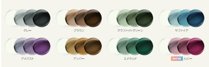 調光レンズ「トランジションズ GEN S」 8カラー展開