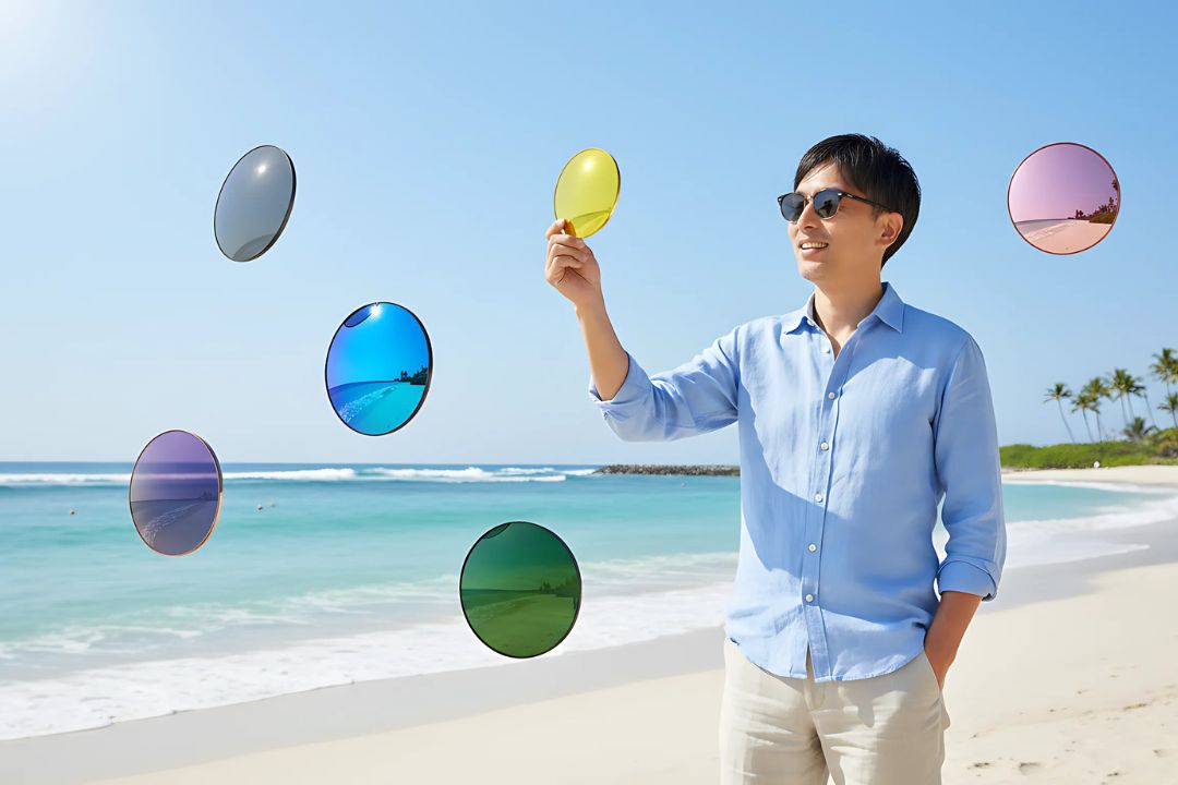 サングラスのレンズを豊富なカラー・濃度・機能から選ぶ楽しさ