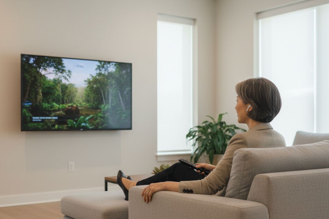 テレビを見る時に音が聞き取りやすいリスニングモード設定が選択可能