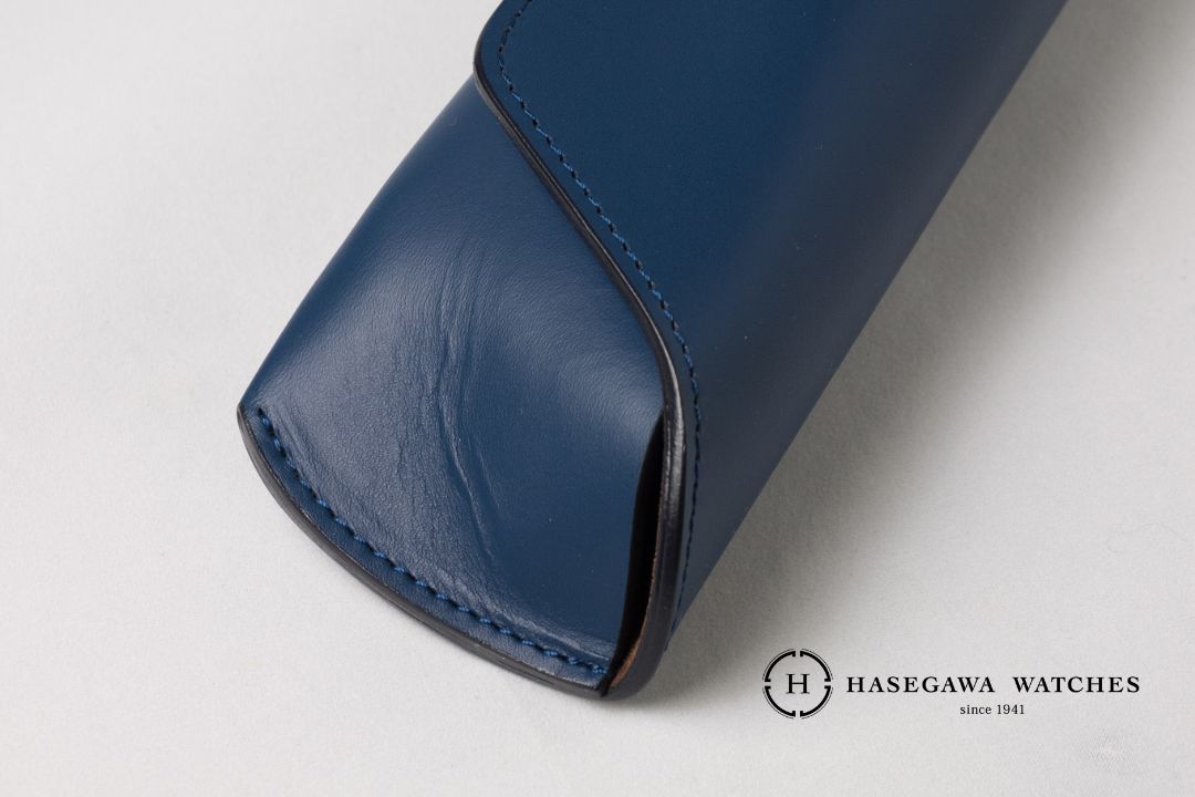 SG1174 レザーメガネケース 天然皮革の成型ジワ 自然な表情