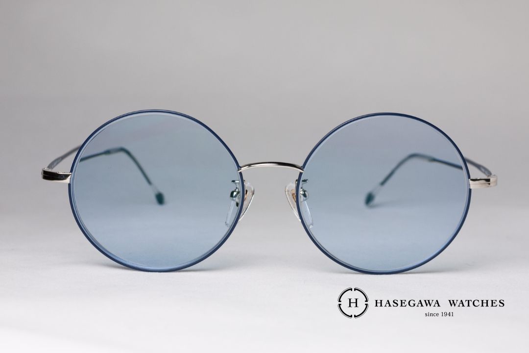 サバエオプト 大型ラウンドメガネ 正面 松江市のメガネ店 長谷川時計店