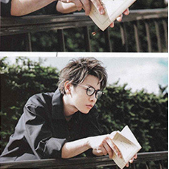 佐藤健さんミスタージェントルマンWHEEL Bのメガネ着用(斜めからの画像)