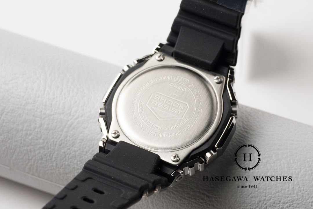 G-SHOCK FINE METALLIC SERIES 裏蓋 タフシリコーンバンド 樹脂バンド 松江市 長谷川時計店