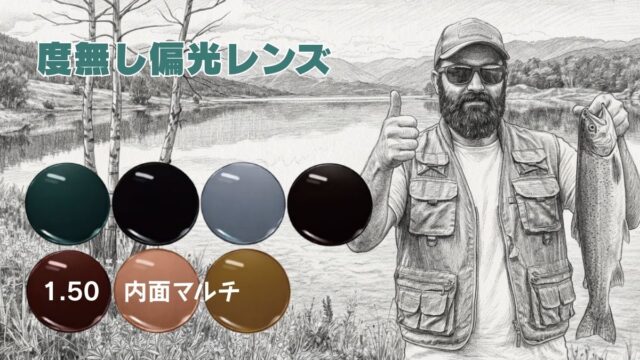 イトーレンズ度無し偏光レンズ内面マルチコート安い価格帯