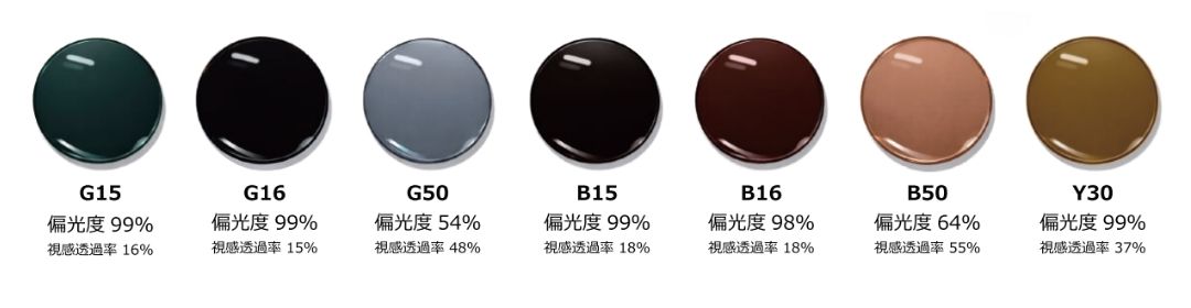 イトーレンズ度無し偏光レンズ内面マルチコート カラーバリエーション全7色