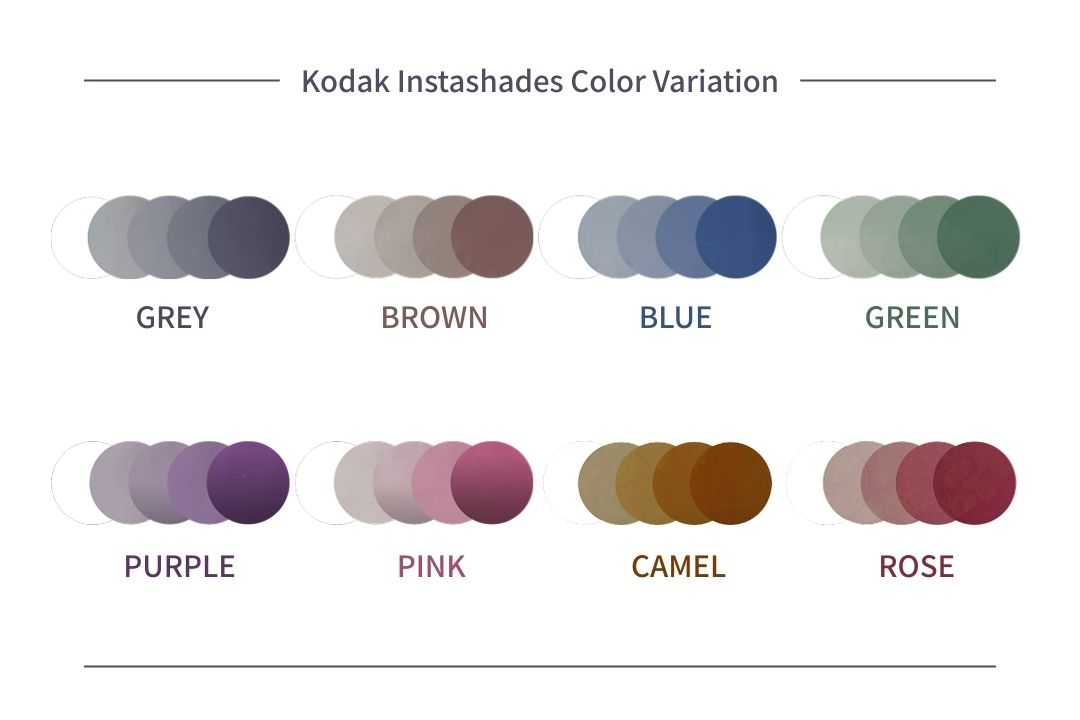コダック インスタシェード レンズカラー濃度変化バリエーション2026年3月新色追加