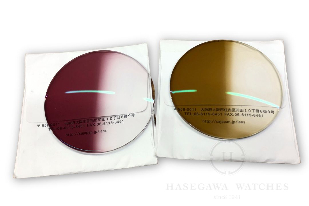 SA ColorSensor 新色 Rose ローズ Camel キャメル 発色前後比較 調光レンズサンプル